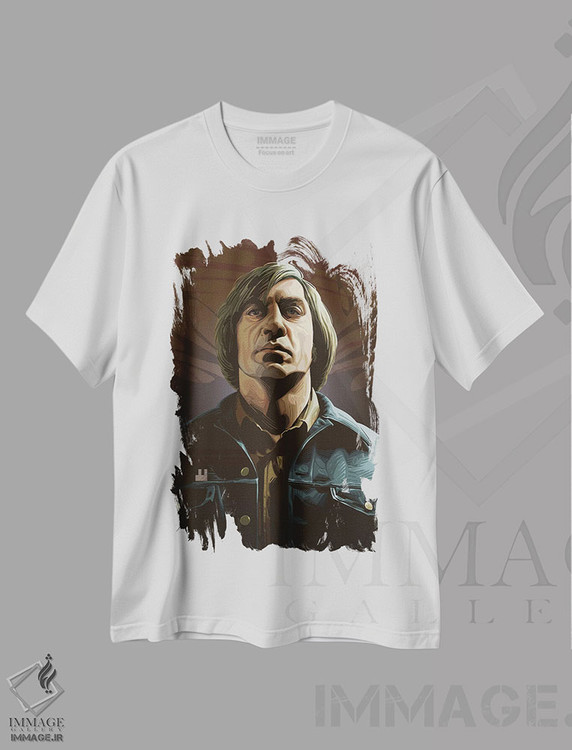 تیشرت طرح دار سرزمینی برای پیرمردها نیست، هنر دیجیتال اثر نیکیتا آباکوموف | immage.ir