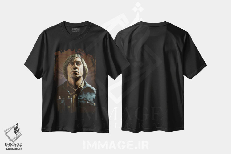 تیشرت طرح دار سرزمینی برای پیرمردها نیست، هنر دیجیتال اثر نیکیتا آباکوموف | فروشگاه ایماژ