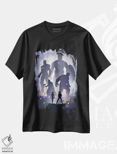تیشرت طرح دار انتقام جویان، هنر دیجیتال اثر نیکیتا آباکوموف | فروشگاه ایماژ
