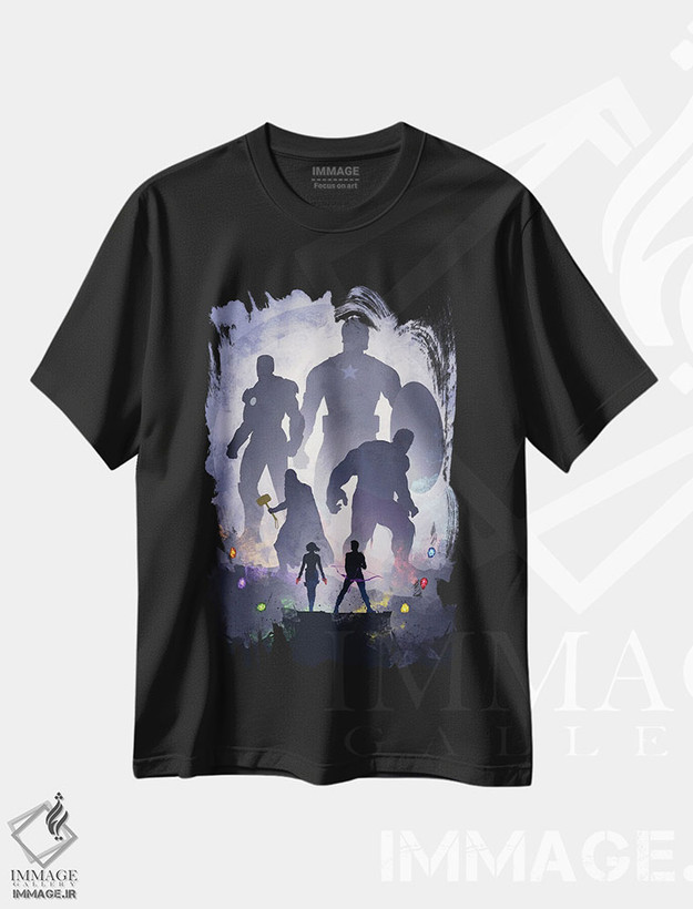 تیشرت طرح دار انتقام جویان، هنر دیجیتال اثر نیکیتا آباکوموف | فروشگاه ایماژ