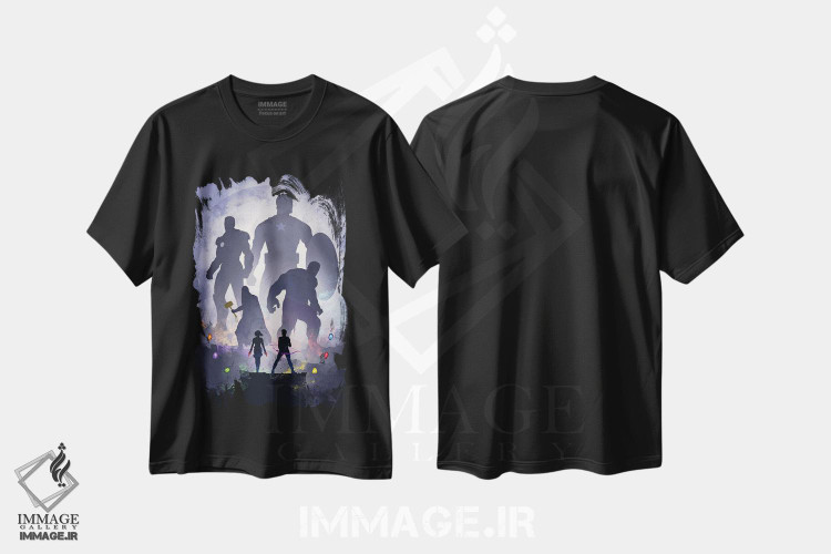 تیشرت طرح دار انتقام جویان، هنر دیجیتال اثر نیکیتا آباکوموف | فروشگاه ایماژ