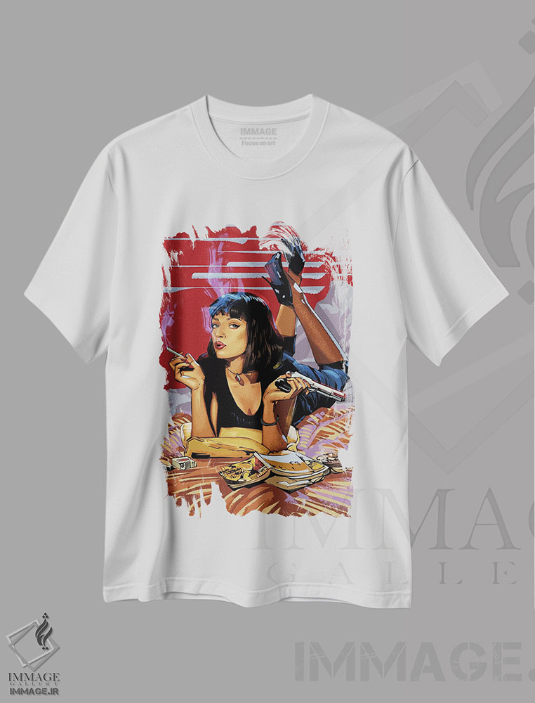 تیشرت طرح دار داستان عامه پسند، هنر دیجیتال اثر نیکیتا آباکوموف | immage.ir