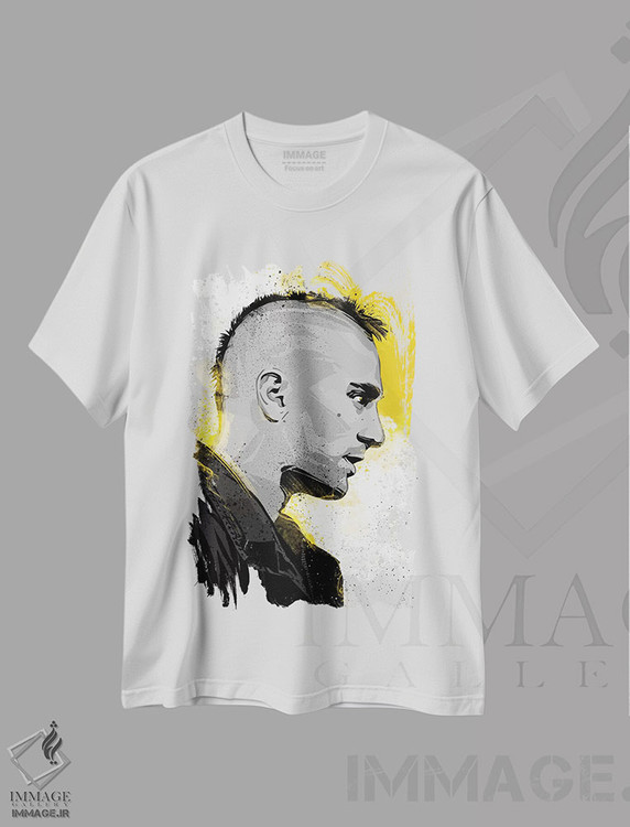 تیشرت طرح دار راننده تاکسی، هنر دیجیتال اثر نیکیتا آباکوموف | immage.ir