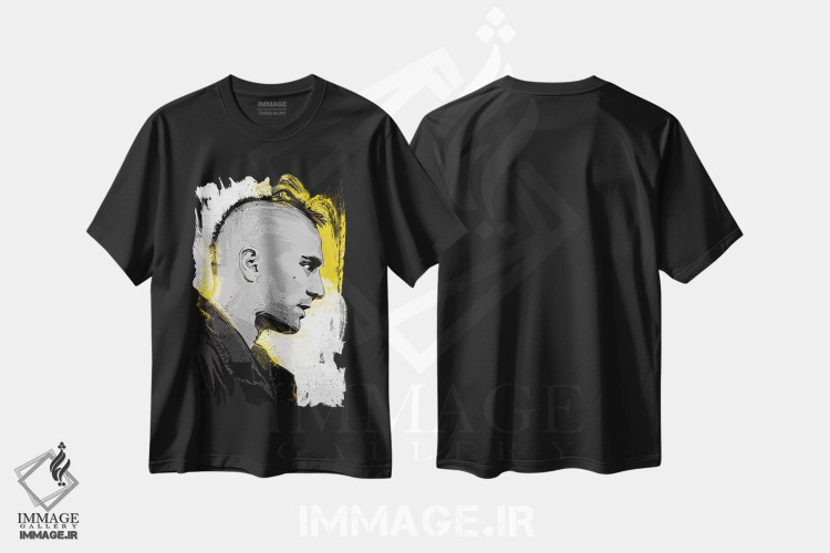 تیشرت طرح دار راننده تاکسی، هنر دیجیتال اثر نیکیتا آباکوموف | فروشگاه ایماژ