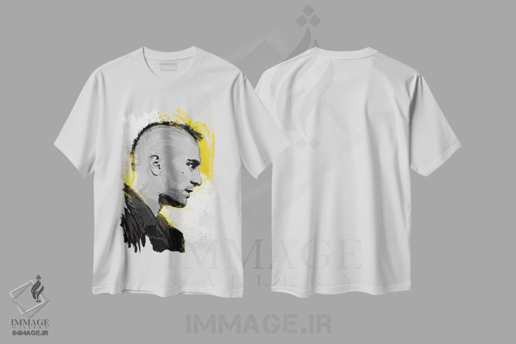 تیشرت طرح دار راننده تاکسی، هنر دیجیتال اثر نیکیتا آباکوموف | immage.ir