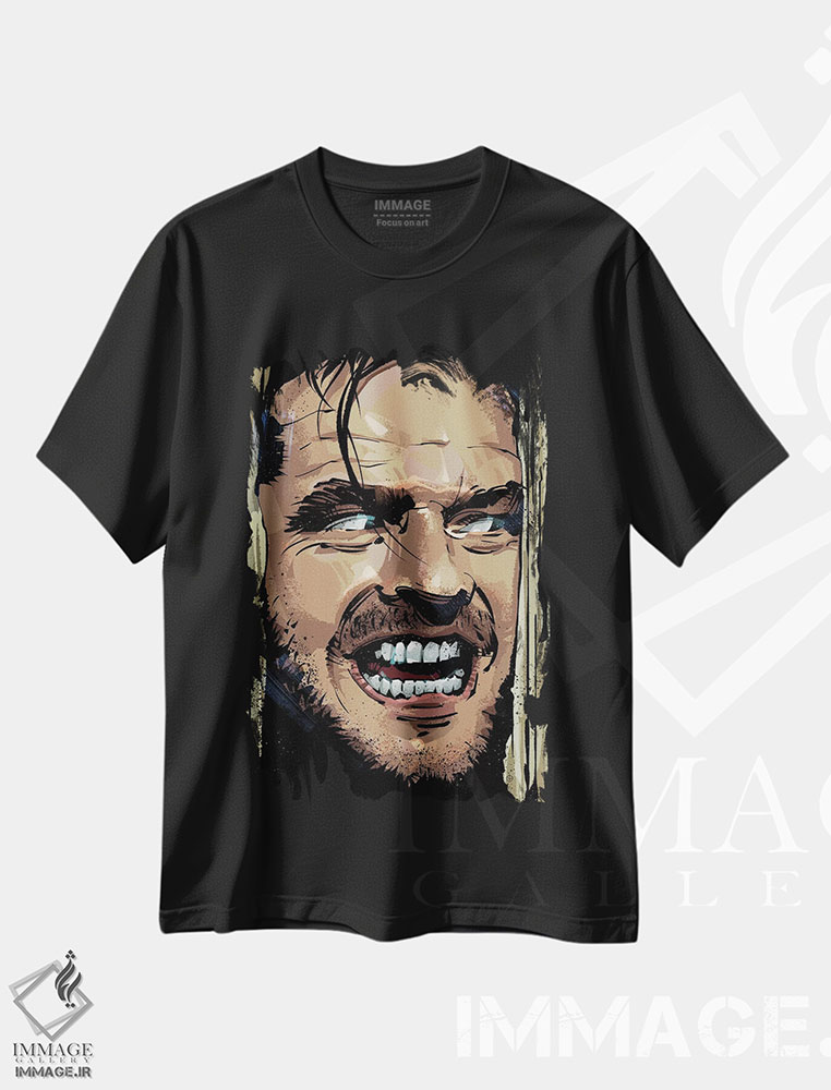 تیشرت طرح دار درخشش، هنر دیجیتال اثر نیکیتا آباکوموف | فروشگاه ایماژ