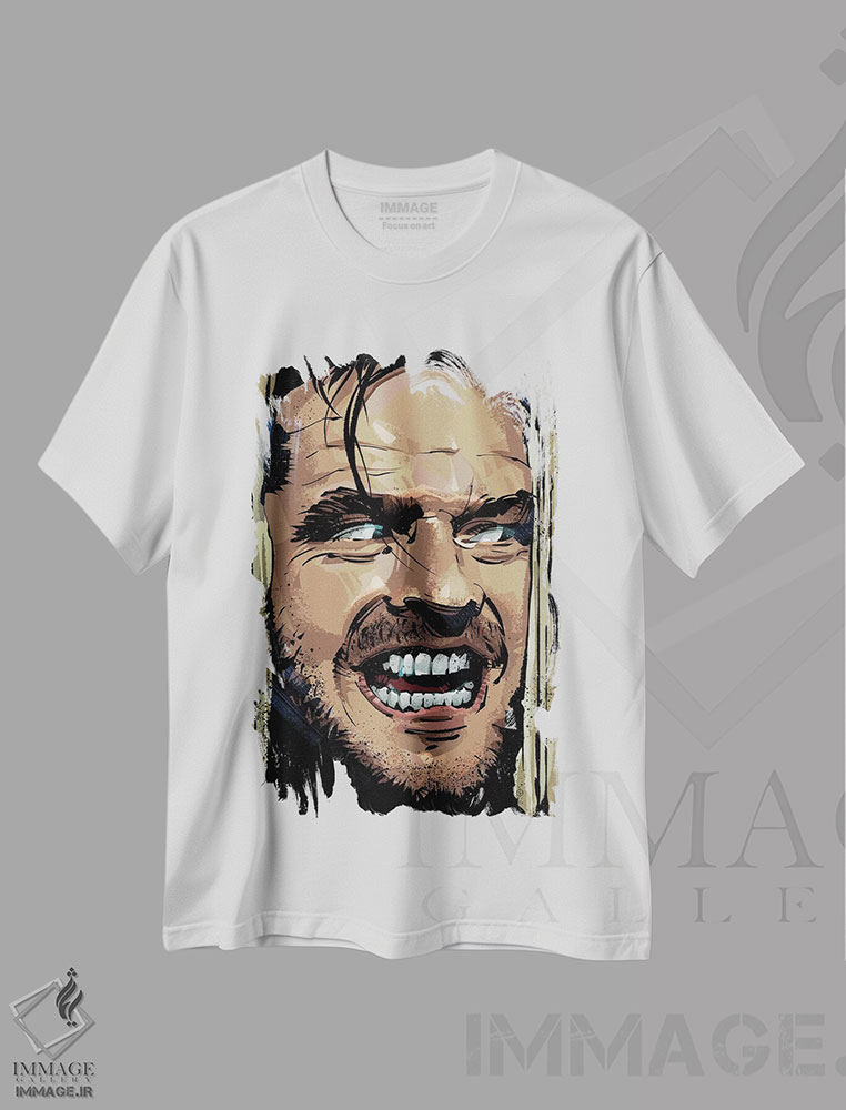 تیشرت طرح دار درخشش، هنر دیجیتال اثر نیکیتا آباکوموف | immage.ir