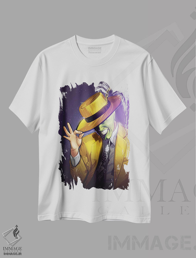 تیشرت طرح دار ماسک، هنر دیجیتال اثر نیکیتا آباکوموف | immage.ir