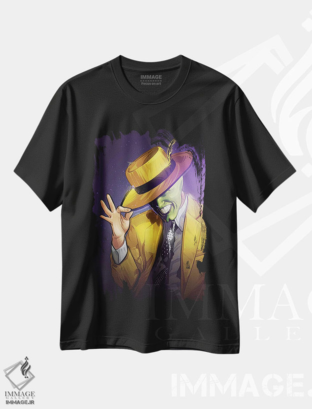 تیشرت طرح دار ماسک، هنر دیجیتال اثر نیکیتا آباکوموف | فروشگاه ایماژ