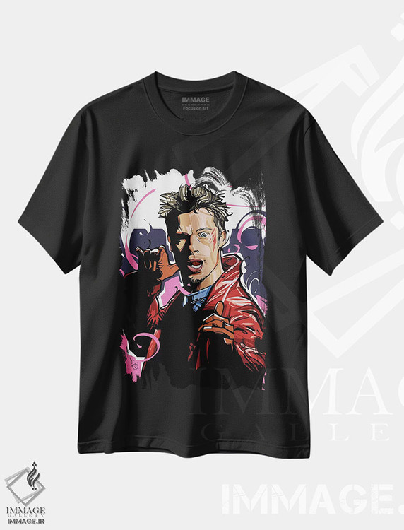 تیشرت طرح دار تایلر داردن، هنر دیجیتال اثر نیکیتا آباکوموف | فروشگاه ایماژ