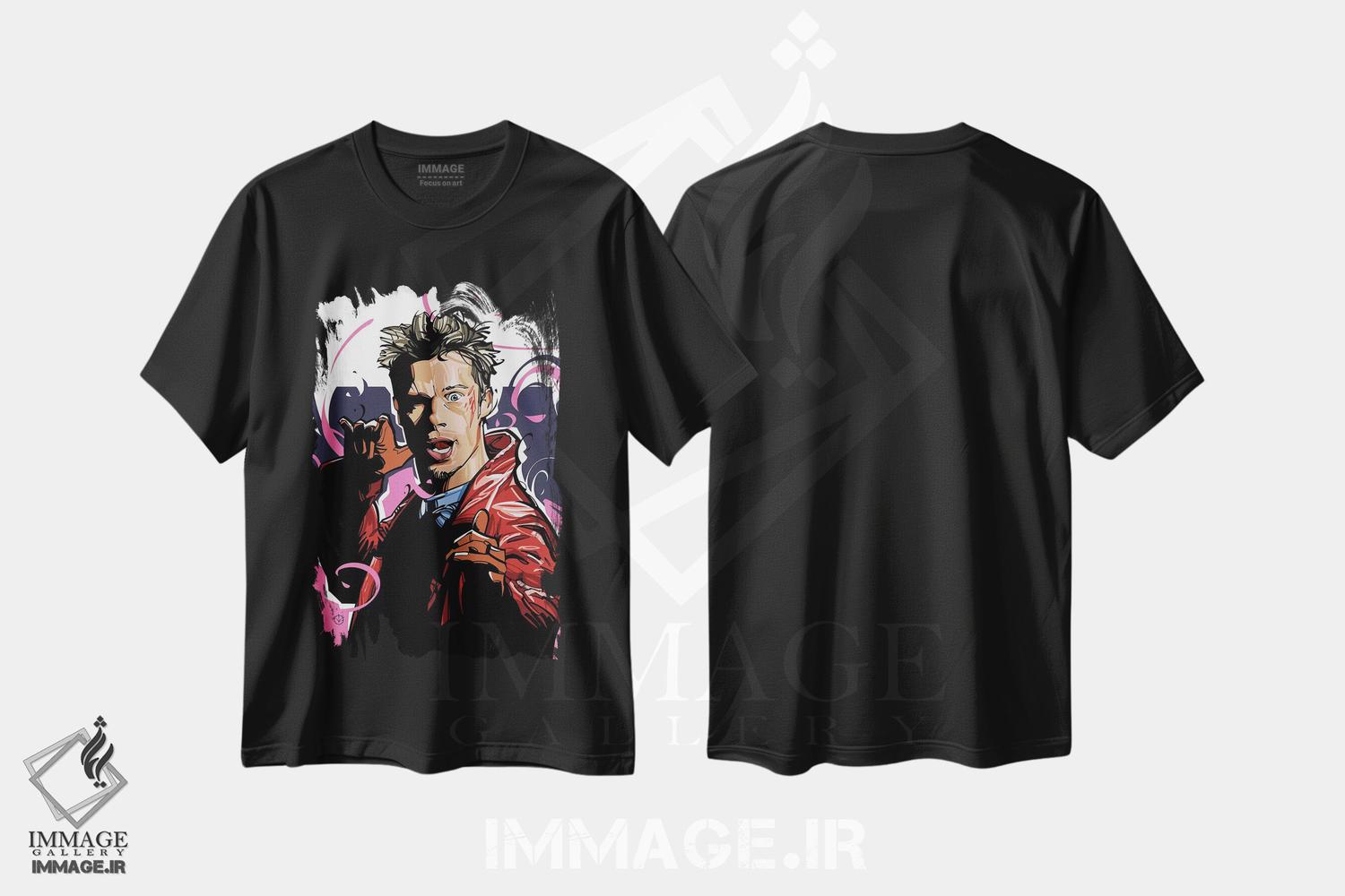 تیشرت طرح دار تایلر داردن، هنر دیجیتال اثر نیکیتا آباکوموف | فروشگاه ایماژ