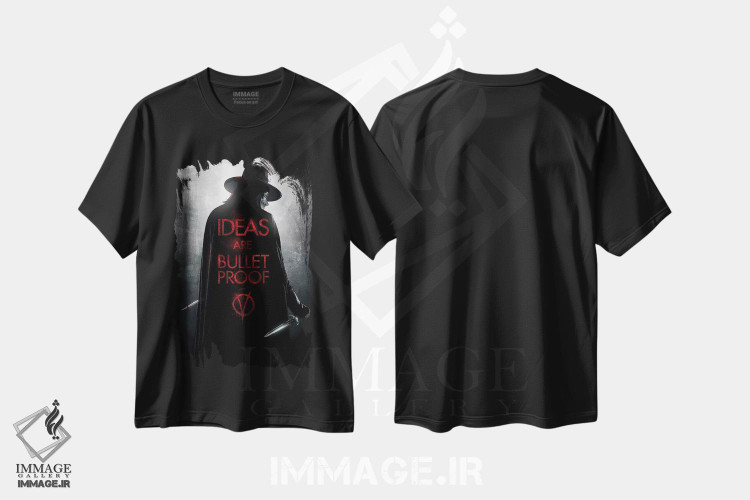 تیشرت طرح دار وی فور وندتا، هنر دیجیتال اثر نیکیتا آباکوموف | فروشگاه ایماژ