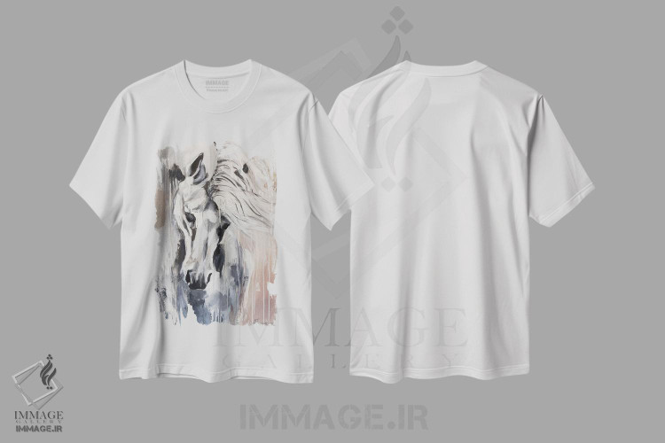 تیشرت طرح دار آزادی اسب، دکور معاصر اثر آلیاکساندرا تسسارسکایا | immage.ir
