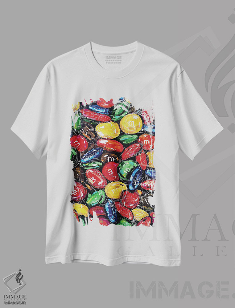 تیشرت طرح دار شکلات، مدیوم اثر آلیاکساندرا تسسارسکایا | immage.ir