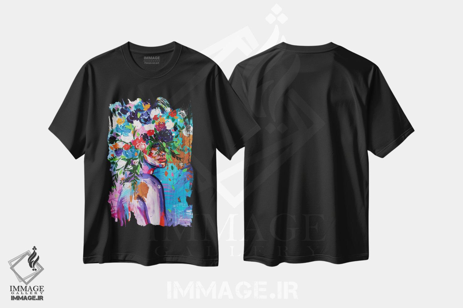تیشرت طرح دار بلا، دکور بوهمی اثر آلیاکساندرا تسسارسکایا | فروشگاه ایماژ