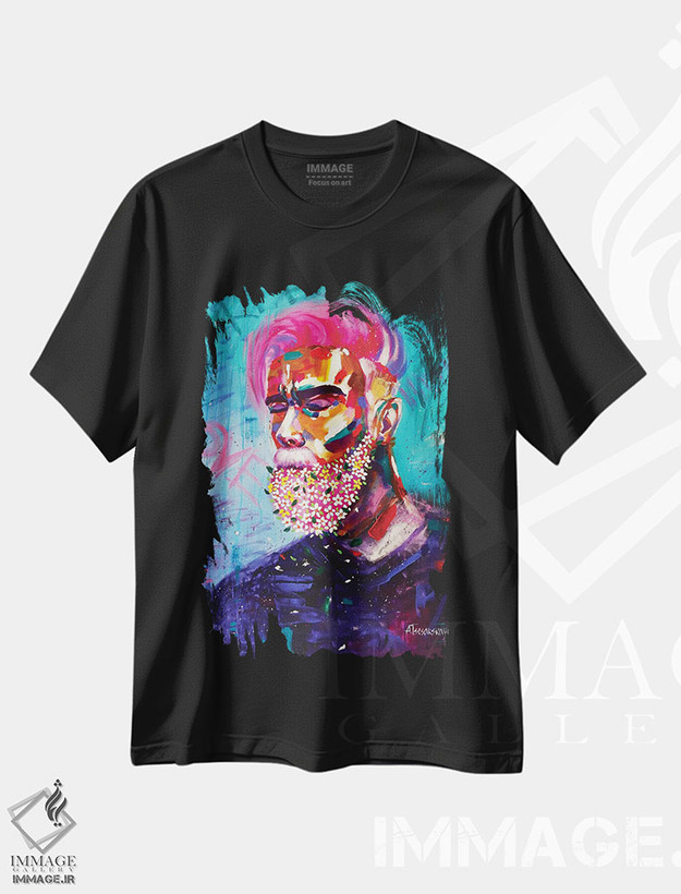 تیشرت طرح دار عشق آزاد ۲، دکور معاصر اثر آلیاکساندرا تسسارسکایا | فروشگاه ایماژ