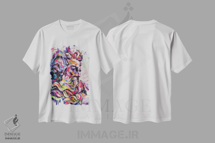 تیشرت طرح دار پوسایدون، دکور معاصر اثر آلیاکساندرا تسسارسکایا | immage.ir