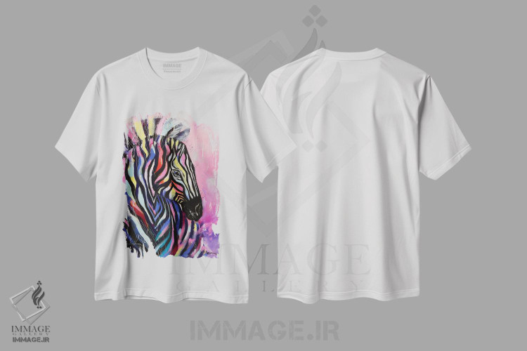 تیشرت طرح دار گورخر وحشی، مدیوم اثر آلیاکساندرا تسسارسکایا | immage.ir