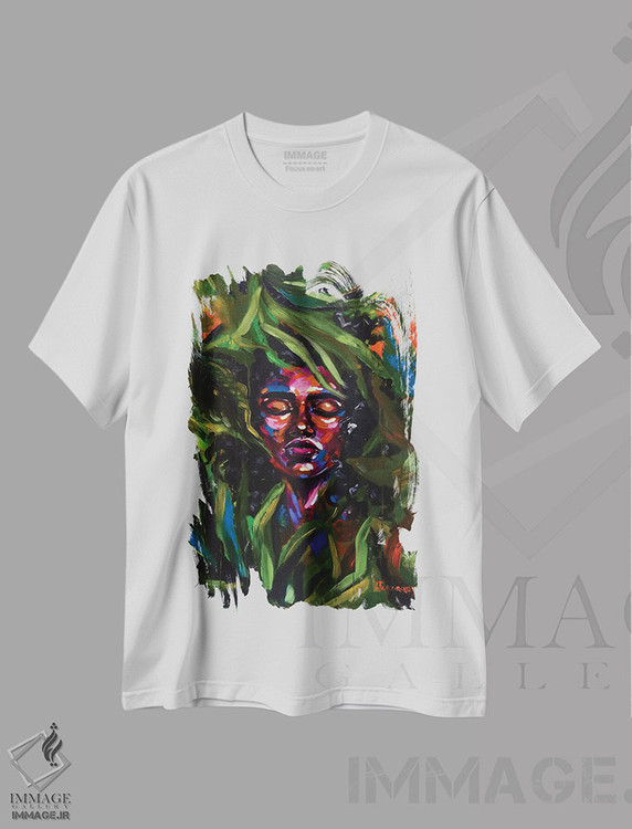 تیشرت طرح دار گیاهان عجیب و غریب، هنر آمریکایی آفریقایی تبار اثر آلیاکساندرا تسسارسکایا | immage.ir