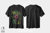 تیشرت طرح دار گیاهان عجیب و غریب، هنر آمریکایی آفریقایی تبار اثر آلیاکساندرا تسسارسکایا | فروشگاه ایماژ
