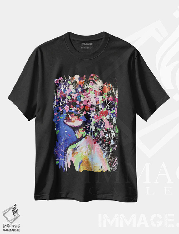تیشرت طرح دار رویاهای شیرین، دکور معاصر اثر آلیاکساندرا تسسارسکایا | فروشگاه ایماژ