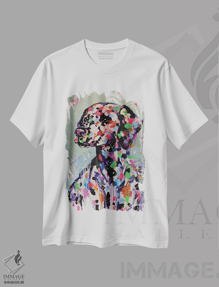 تیشرت طرح دار سگ دالماتینی، دکور معاصر اثر آلیاکساندرا تسسارسکایا | immage.ir