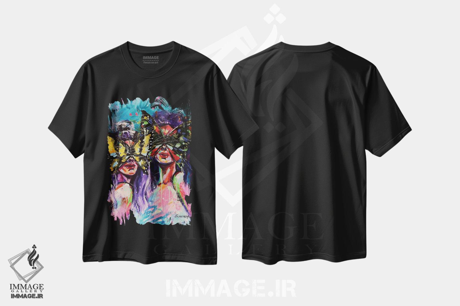 تیشرت طرح دار زندگی کارناوال، دکور معاصر اثر آلیاکساندرا تسسارسکایا | فروشگاه ایماژ