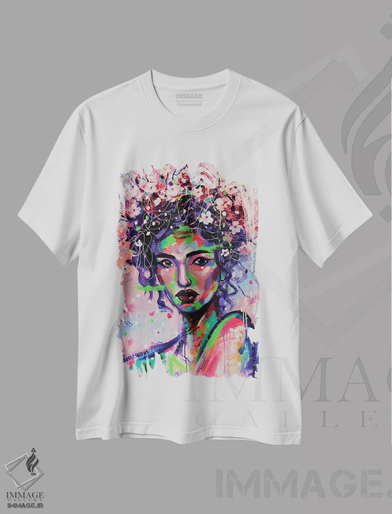 تیشرت طرح دار ساکورا، دکور آسیایی اثر آلیاکساندرا تسسارسکایا | immage.ir