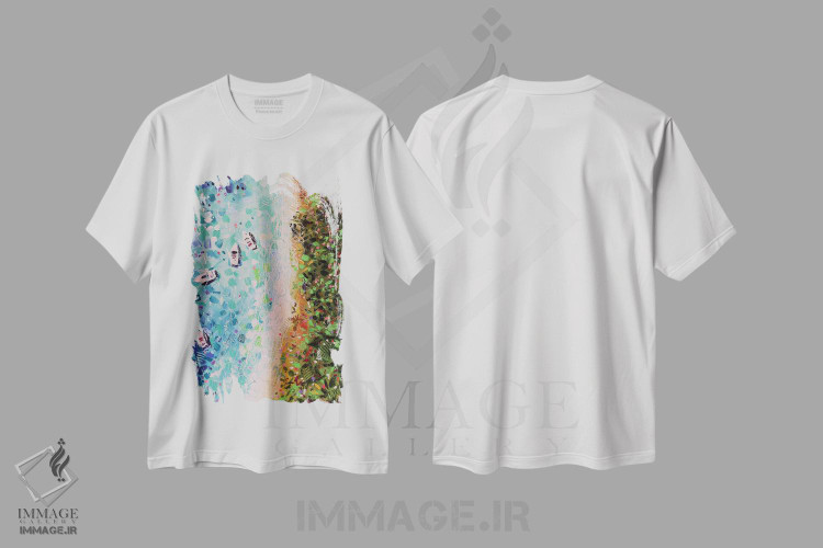 تیشرت طرح دار رنگ های تابستانی، دکور معاصر اثر آلیاکساندرا تسسارسکایا | immage.ir