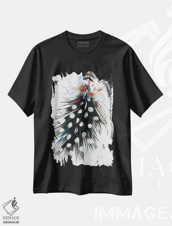 تیشرت طرح دار پر ۲، دکور معاصر اثر آنا بریجیتا کوواچ | فروشگاه ایماژ