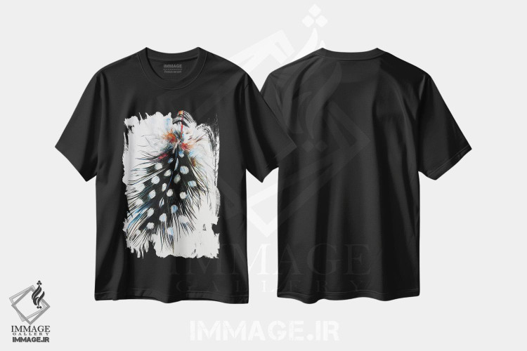 تیشرت طرح دار پر ۲، دکور معاصر اثر آنا بریجیتا کوواچ | فروشگاه ایماژ