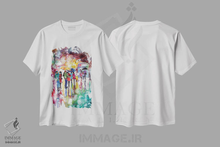 تیشرت طرح دار روز سرد، مدیوم اثر آنا بریجیتا کوواچ | immage.ir