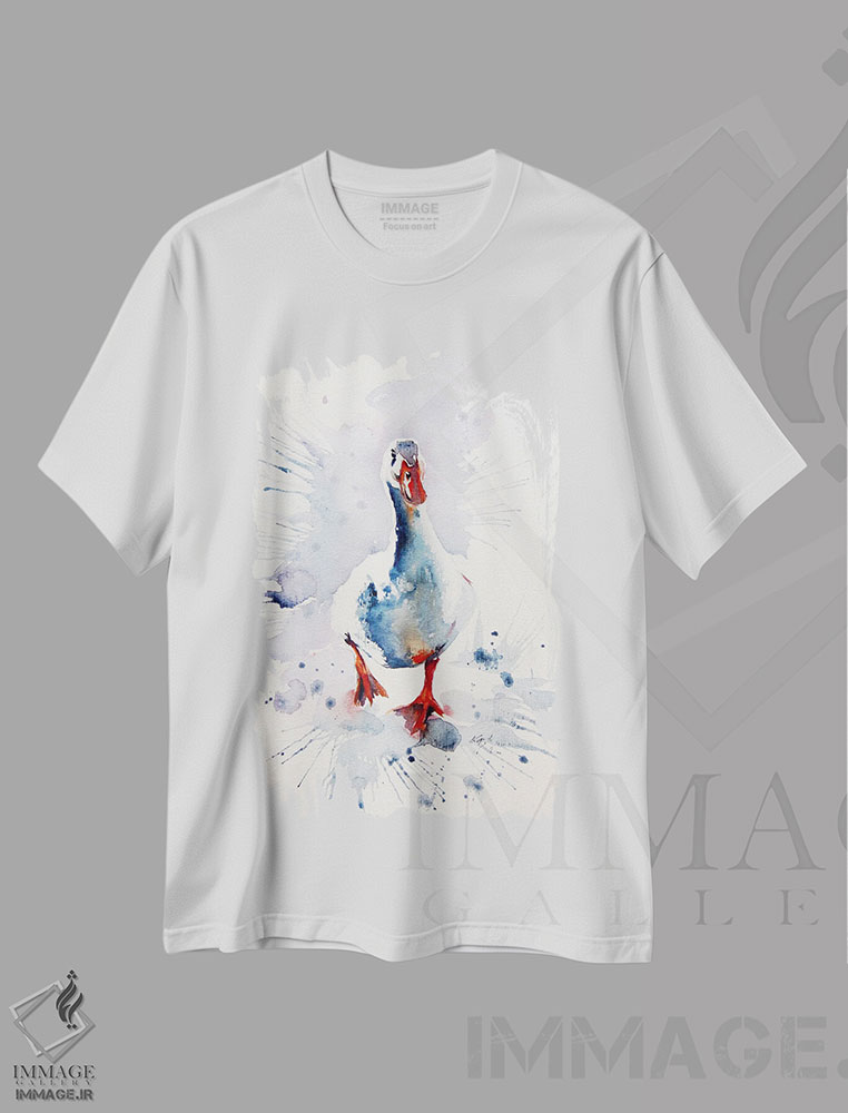 تیشرت طرح دار اردک سفید، دکور معاصر اثر آنا بریجیتا کوواچ | immage.ir