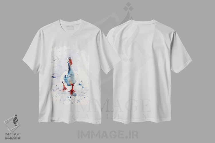 تیشرت طرح دار اردک سفید، دکور معاصر اثر آنا بریجیتا کوواچ | immage.ir