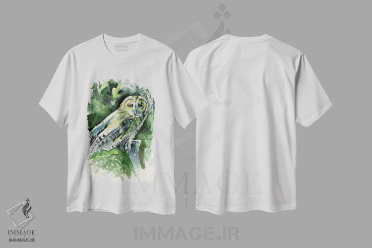 تیشرت طرح دار جغد باشکوه، دکور معاصر اثر آنا بریجیتا کوواچ | immage.ir