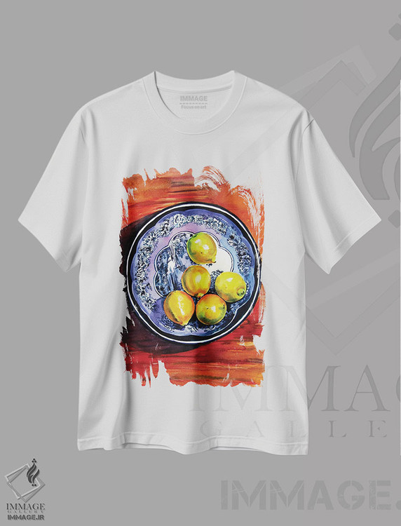 تیشرت طرح دار طبیعت بی جان با لیمو، دکور معاصر اثر آنا بریجیتا کوواچ | immage.ir