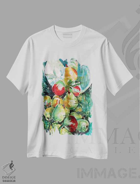 تیشرت طرح دار میوه ها در چمنزار، دکور معاصر اثر آنا بریجیتا کوواچ | immage.ir
