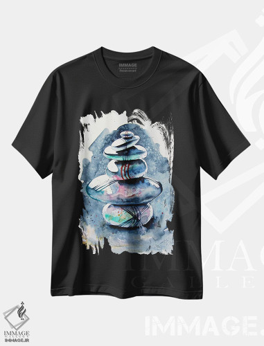 تیشرت طرح دار تعادل ۲، دکور معاصر اثر آنا بریجیتا کوواچ | فروشگاه ایماژ