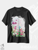 تیشرت طرح دار گل های کیهانی با پروانه ها، دکور معاصر اثر آنا بریجیتا کوواچ | فروشگاه ایماژ