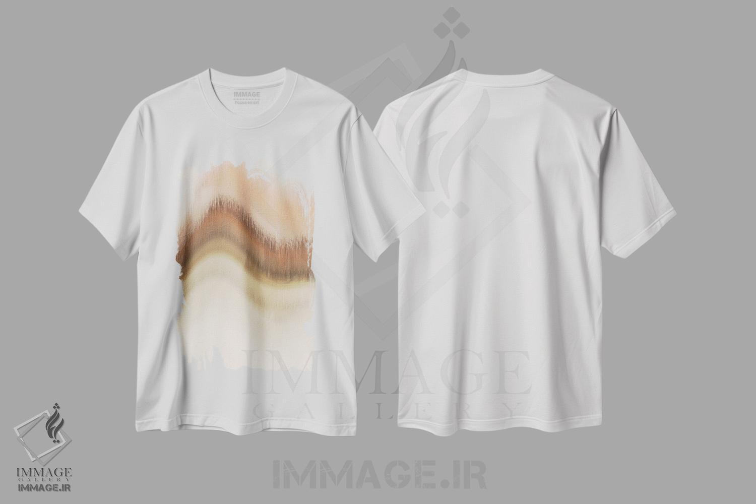 تیشرت طرح دار زندگی مایع اثر آنیـکه لیمبورکو | immage.ir