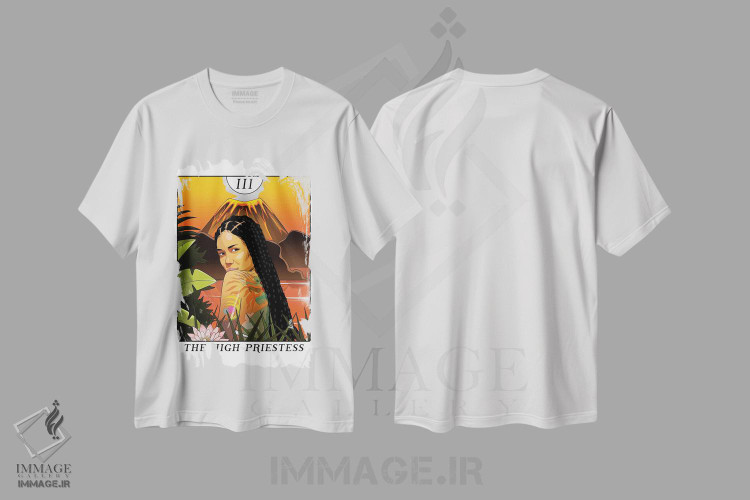 تیشرت طرح دار کاهنهٔ بزرگ، هنر آمریکایی آفریقایی تبار اثر ای-ک آرتس | immage.ir