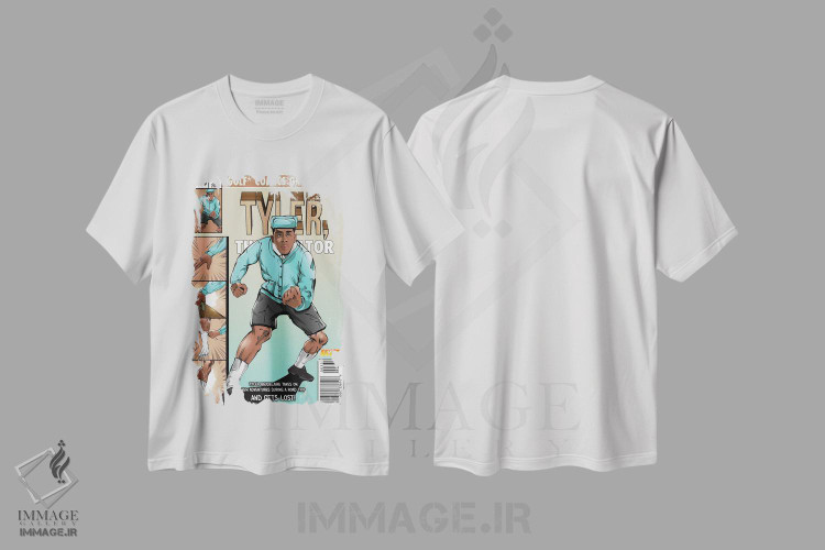 تیشرت طرح دار تایلر گم می شود، هنر دیجیتال اثر ای-ک آرتس | immage.ir