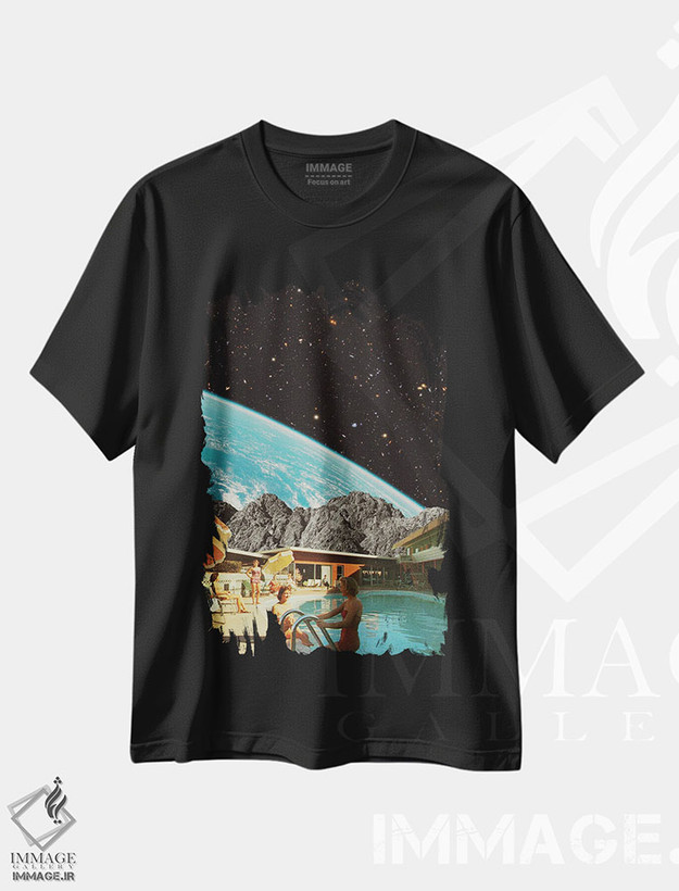 تیشرت طرح دار حوض ماه، تزئینی اثر آندریاس لیه | فروشگاه ایماژ
