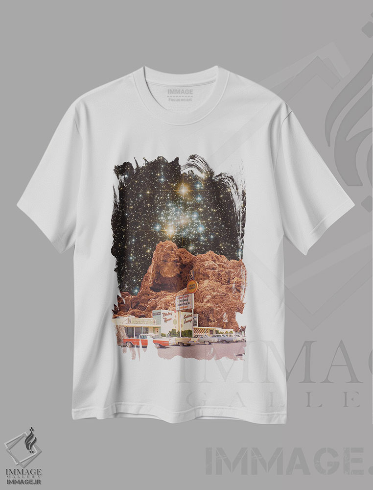 تیشرت طرح دار پارکینگ، هنر دیجیتال اثر آندریاس لیه | immage.ir