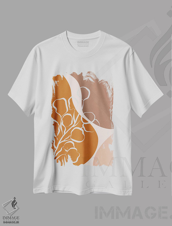 تیشرت طرح دار اشکال آلی و گیاهان، تزئینی اثر آلیسا گالیتسینا | immage.ir
