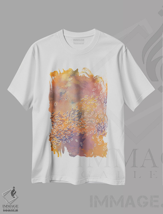 تیشرت طرح دار رنگ های باد #3، آبستره اثر آلیسا گالیتسینا | immage.ir
