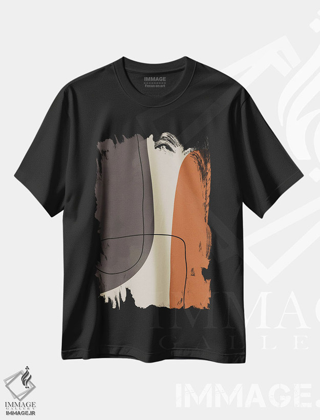 تیشرت طرح دار اشکال انتزاعی مدرن #2، آبستره اثر آلیسا گالیتسینا | فروشگاه ایماژ