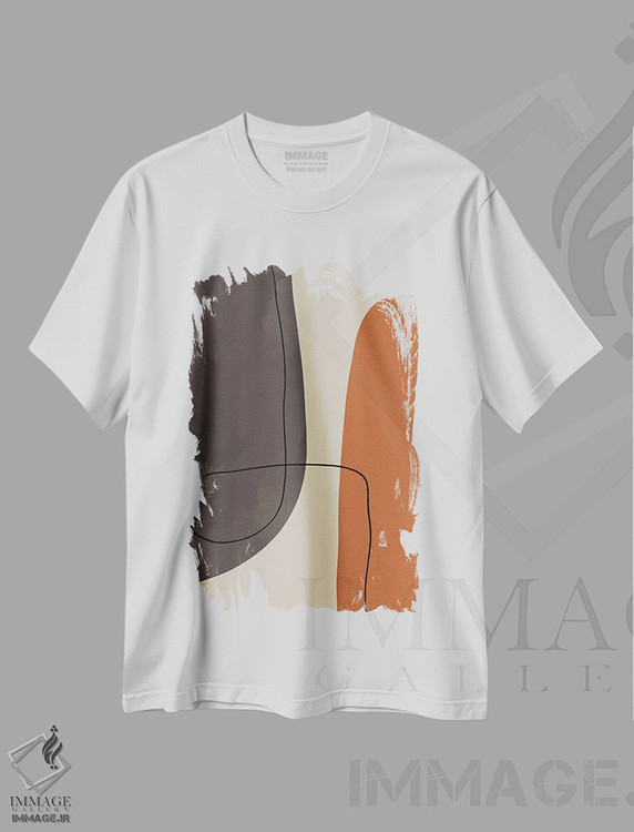 تیشرت طرح دار اشکال انتزاعی مدرن #2، آبستره اثر آلیسا گالیتسینا | immage.ir