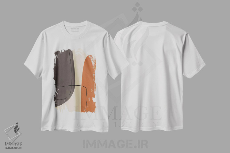 تیشرت طرح دار اشکال انتزاعی مدرن #2، آبستره اثر آلیسا گالیتسینا | immage.ir