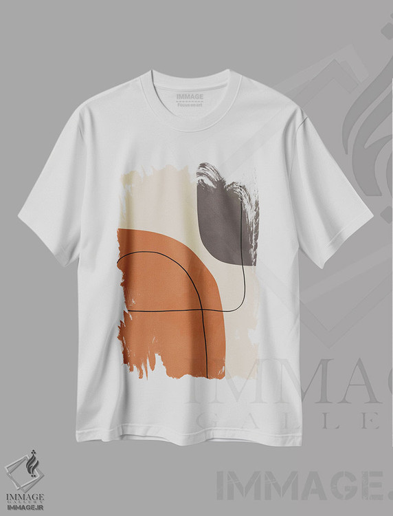 تیشرت طرح دار اشکال انتزاعی مدرن #1، آبستره اثر آلیسا گالیتسینا | immage.ir